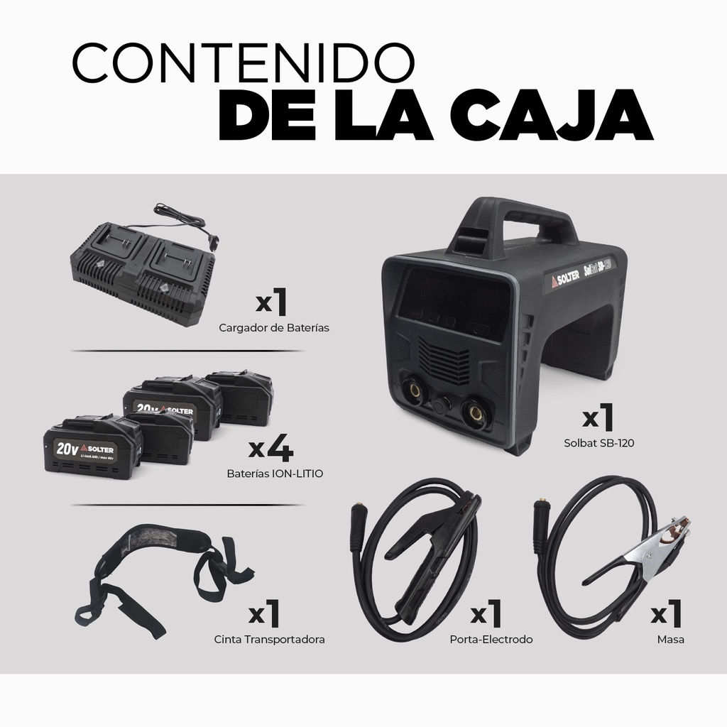 PACK SOLBAT + 4 BATERIAS