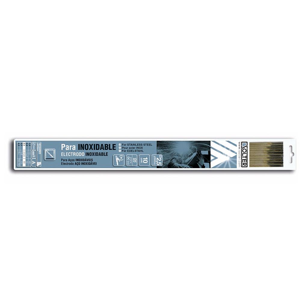 BLISTER ELEC. INOX 2,5mm 10 uds.