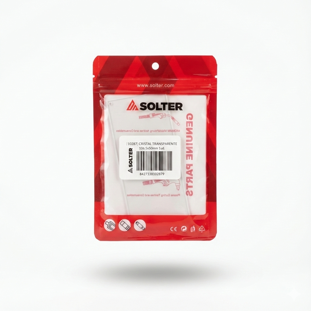 TRANSPARENT GLASS 106,50x50mm (1Ud)