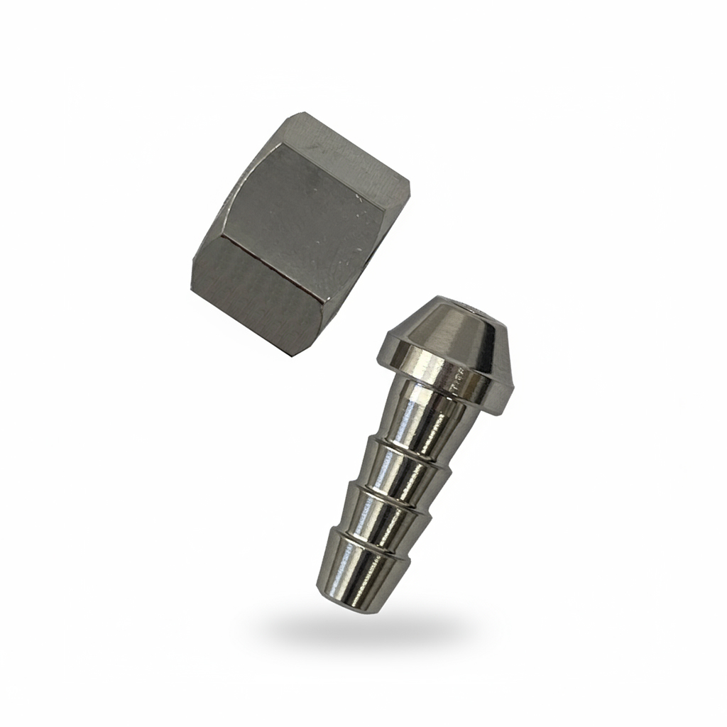 TUERCA 1/4 GAS + ESPIGA TUBO 6mm