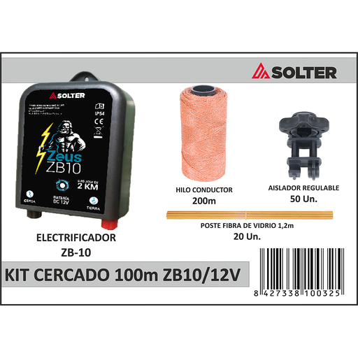 [10032] KIT CERCADO 100m ECB10/12V