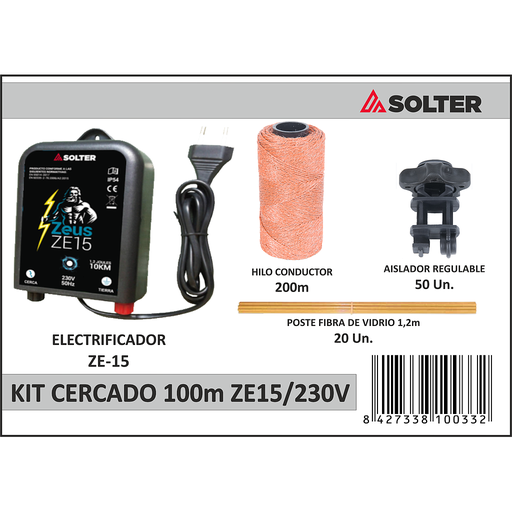 [10033] KIT CERCADO 100m ECE10/230V